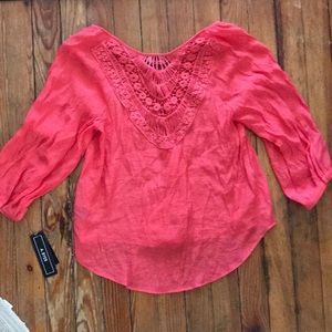 Thin shirt / beach cover up with back details